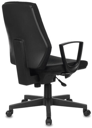 Кресло CH-545, с подлокотниками, ткань, черное, 1418126