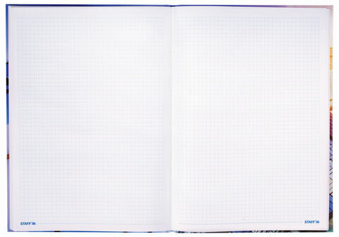 Блокнот БОЛЬШОЙ ФОРМАТ (215х295 мм) А4, 80 л., твердый, клетка, STAFF, "City", 111596