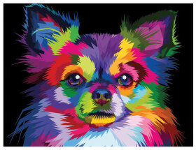 Картина по номерам 40х50 см, ОСТРОВ СОКРОВИЩ "Чихуа-хуа", на подрамнике, акрил, кисти, 663324