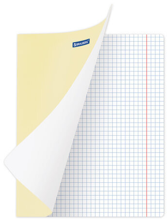 Тетради 18 л. КОМПЛЕКТ 20 шт. BRAUBERG "КЛАССИКА NEW", клетка, обложка картон, ЖЕЛТАЯ, 880059