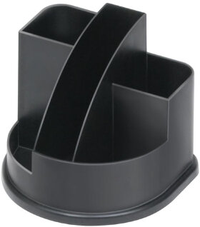 Подставка-органайзер &quot;Авангард&quot;, 132х122х108 мм, 5 отделений, черная, ОР52