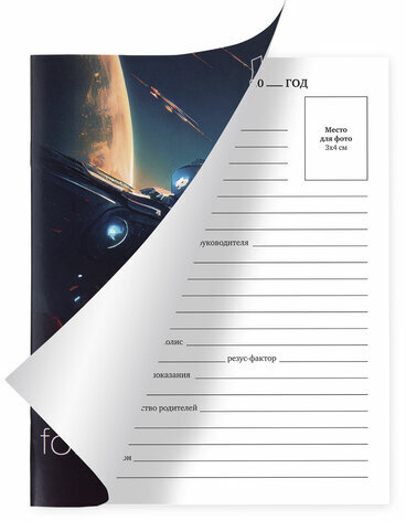 Дневник 1-11 класс 40 л., на скобе, ПИФАГОР, обложка картон, "Космический корабль", 106816