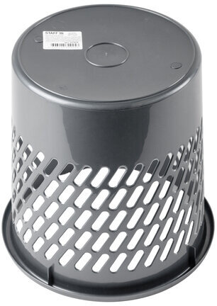Корзина для бумаг STAFF "Basic" сетчатая, 11 л, серая, 237918