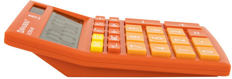 Калькулятор настольный BRAUBERG ULTRA-08-RG, КОМПАКТНЫЙ (154x115 мм), 8 разрядов, двойное питание, ОРАНЖЕВЫЙ, 250511