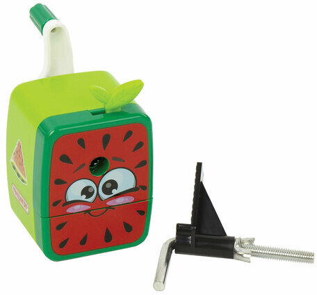 Точилка механическая ПИФАГОР "Арбуз", корпус зелёный/красный, 270427