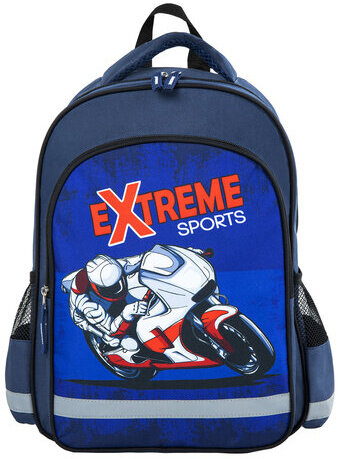 Рюкзак ПИФАГОР SCHOOL для начальной школы, "Extreme sports", 38x28х14 см, 270659