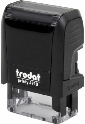 Оснастка для штампа, размер оттиска 26х9 мм, синий, TRODAT 4910 P4, подушка в комплекте, 56876