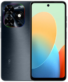 Смартфон TECNO SPARK GO, 2 SIM, 6,56&quot;, 4G, 13+2/5 Мп, 4/64 ГБ, черный, пластик, TCN-BG6.64.GRBK