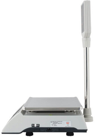 Весы торговые MERTECH M-ER 327P-15.2 LCD (0,05-15 кг), дискретность 2 г, платформа 325x230 мм, со стойкой, 3025