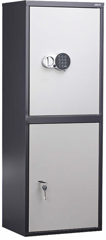Шкаф металлический для документов AIKO "SL-125/2ТEL" ГРАФИТ, 1252х460х340 мм, 31 кг, S10799132902