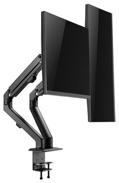 Кронштейн для двух мониторов настольный VESA 75х75, 100х100, 17"-27", до 14 кг, SONNEN MOTION, 455945