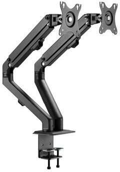 Кронштейн для двух мониторов настольный VESA 75х75, 100х100, 17"-27", до 14 кг, SONNEN MOTION, 455945