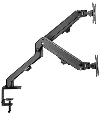 Кронштейн для двух мониторов настольный VESA 75х75, 100х100, 17"-27", до 14 кг, SONNEN MOTION, 455945