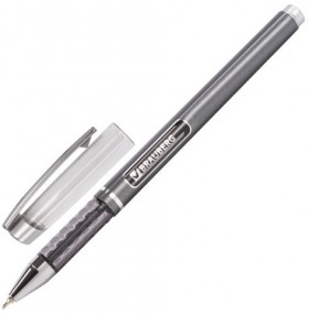 Ручка шариковая масляная BRAUBERG "Choice", СИНЯЯ, корпус с печатью, узел 0,7 мм, линия письма 0,35 мм, 142413