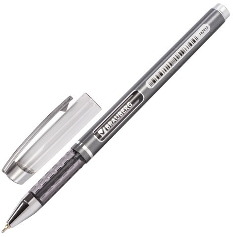 Ручка шариковая масляная BRAUBERG "Choice", СИНЯЯ, корпус с печатью, узел 0,7 мм, линия письма 0,35 мм, 142413