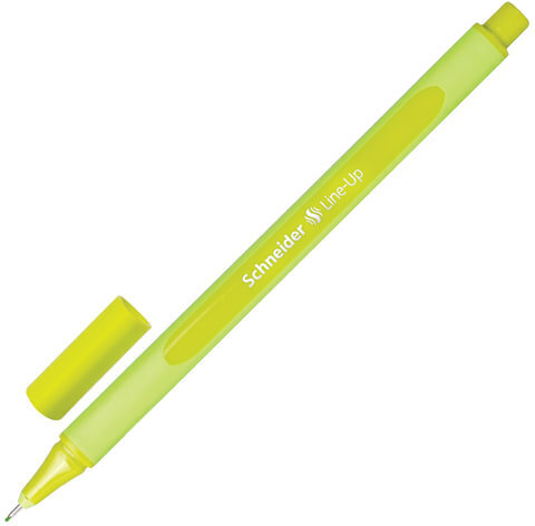 Ручка капиллярная (линер) SCHNEIDER (Германия) "Line-Up", ЗЕЛЕНОЕ ЯБЛОКО, трехгранная, линия письма 0,4 мм, 191011