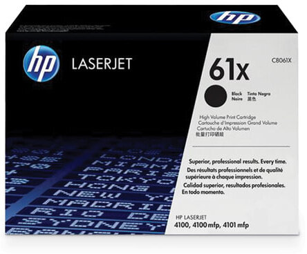 Картридж лазерный HP (C8061X) LaserJet 4100/4100N/4100DTN/4100mfp, черный, оригинальный, ресурс 10000 страниц, С8061X