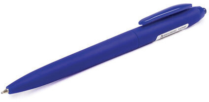 Ручка шариковая масляная автоматическая BRAUBERG "Sky Blue", СИНЯЯ, soft-touch, узел 0,7 мм, линия письма 0,35 мм, 142946