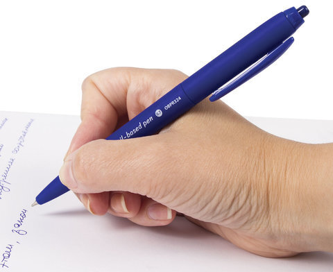 Ручка шариковая масляная автоматическая BRAUBERG "Sky Blue", СИНЯЯ, soft-touch, узел 0,7 мм, линия письма 0,35 мм, 142946