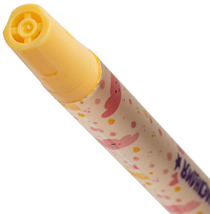 Ручка шариковая ЮНЛАНДИЯ "SPOTS", синяя, SOFT TOUCH покрытие, узел 0,7 мм, линия письма 0,35 мм, 143733