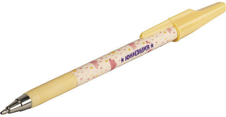 Ручка шариковая ЮНЛАНДИЯ "SPOTS", синяя, SOFT TOUCH покрытие, узел 0,7 мм, линия письма 0,35 мм, 143733