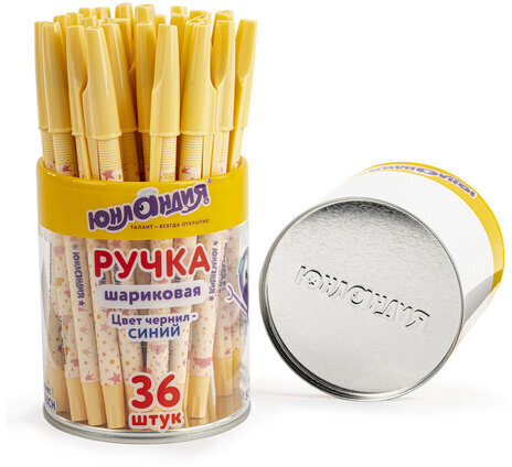 Ручка шариковая ЮНЛАНДИЯ "SPOTS", синяя, SOFT TOUCH покрытие, узел 0,7 мм, линия письма 0,35 мм, 143733
