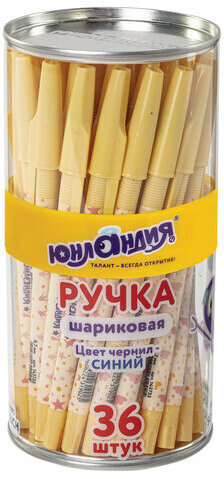 Ручка шариковая ЮНЛАНДИЯ "SPOTS", синяя, SOFT TOUCH покрытие, узел 0,7 мм, линия письма 0,35 мм, 143733