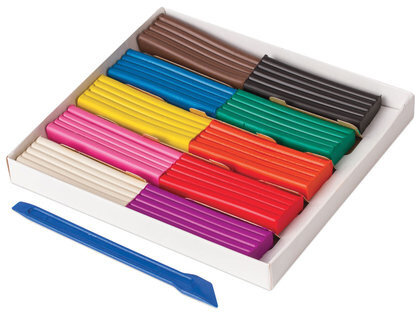 Пластилин классический ПИФАГОР "ЭНИКИ-БЕНИКИ", 10 цветов, 200 г, со стеком, картонная упаковка, 100972