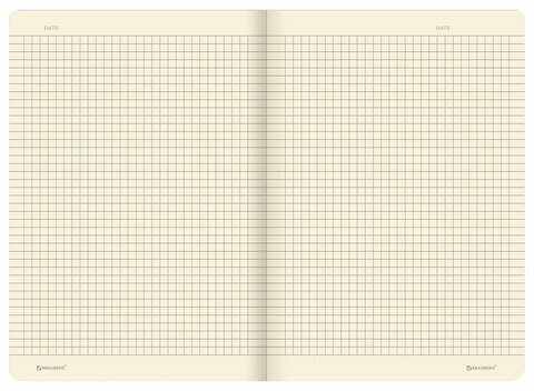 Тетрадь 40 л. в клетку обложка SoftTouch, бежевая бумага 70 г/м2, сшивка, А5 (147х210 мм), RED FLOWERS, BRAUBERG, 403784