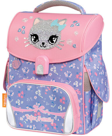 Ранец TIGER FAMILY для начальной школы, Jolly, "Lovely Kitty Cat", 36х31х19 см, 270360, 270630