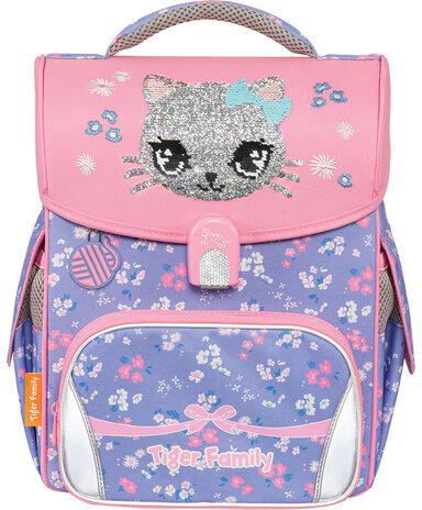 Ранец TIGER FAMILY для начальной школы, Jolly, "Lovely Kitty Cat", 36х31х19 см, 270360, 270630
