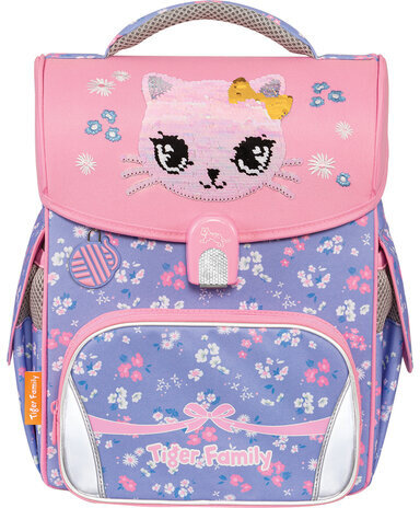 Ранец TIGER FAMILY для начальной школы, Jolly, "Lovely Kitty Cat", 36х31х19 см, 270360, 270630