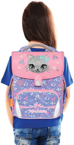 Ранец TIGER FAMILY для начальной школы, Jolly, "Lovely Kitty Cat", 36х31х19 см, 270360, 270630