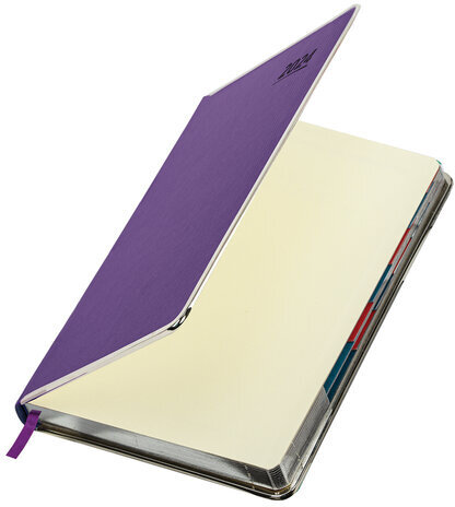 Ежедневник датированный 2024 А5 148х218 мм, GALANT "Infinity", под кожу, фиолетовый, 114770