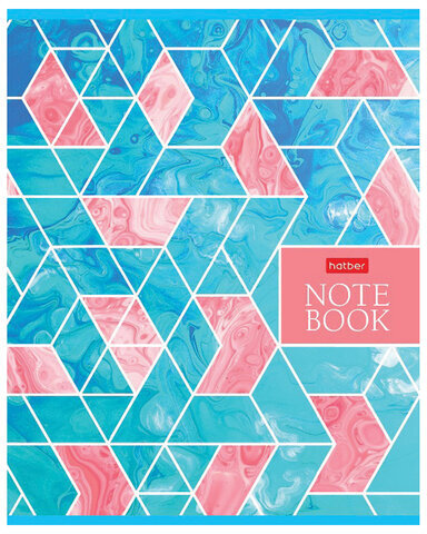 Тетрадь А5 48 л. HATBER скоба, клетка, металлизированный картон, "Dream" (5 видов в спайке), 48Т5мтВ1