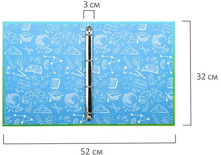 Папка-портфолио школьника "ОТЛИЧНИК", 4 кольца, 20 файлов, 10 вкладышей, 7БЦ матовая, BRAUBERG, 115240