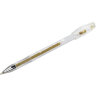 Ручка гелевая ЗОЛОТИСТАЯ BRAUBERG "EXTRA GOLD", корпус прозрачный, 0,5 мм, линия 0,35 мм, 143914