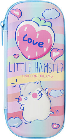 Пенал BRAUBERG, 1 отделение, 1 откидная планка, EVA 3D, 22х10х5 см, "Humster", 270702