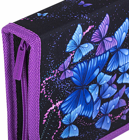 Пенал BRAUBERG, 1 отделение, 1 откидная планка, полиэстер, 21х14 см, "Fly Always", 271520