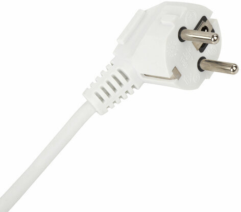 Удлинитель сетевой SONNEN U-155G, 5 розеток, c заземлением, 10 А, 5 м, белый, 511437