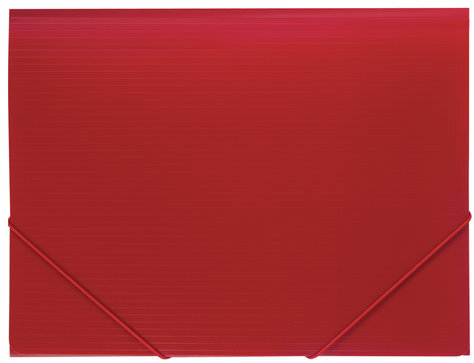 Папка на резинках BRAUBERG "Contract", красная, до 300 листов, 0,5 мм, бизнес-класс, 221798