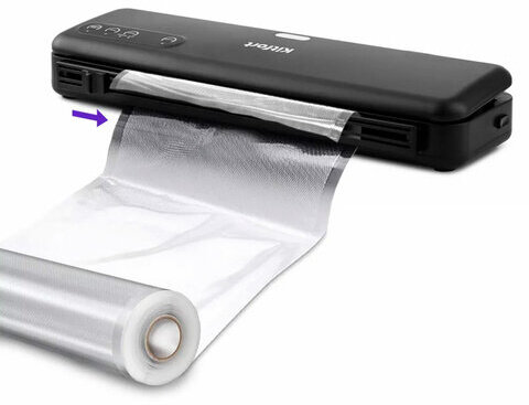 Вакууматор/вакуумный упаковщик KITFORT КТ-1509-1, 130 Вт, 2 режима, ширина пакета до 29 см, черный