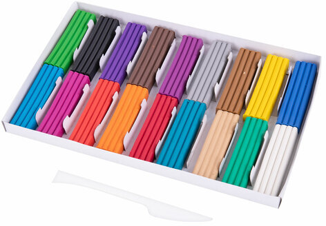 Пластилин классический BRAUBERG "МАГИЯ ЦВЕТА NEW", 18 цветов, 360 грамм, стек, ВЫСШЕЕ КАЧЕСТВО, 106427