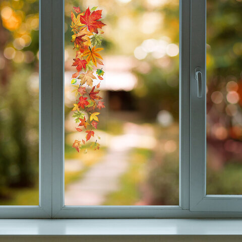 Украшение для окон и стекла ЗОЛОТАЯ СКАЗКА "Осенние мотивы 4", 14,8х59 см, ПВХ, 591242