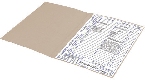 Папка без скоросшивателя "Дело", картон, плотность 440 г/м2, до 200 листов, BRAUBERG, 110929