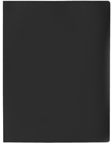 Папка с боковым металлическим прижимом STAFF, черная, до 100 листов, 0,5 мм, 229233