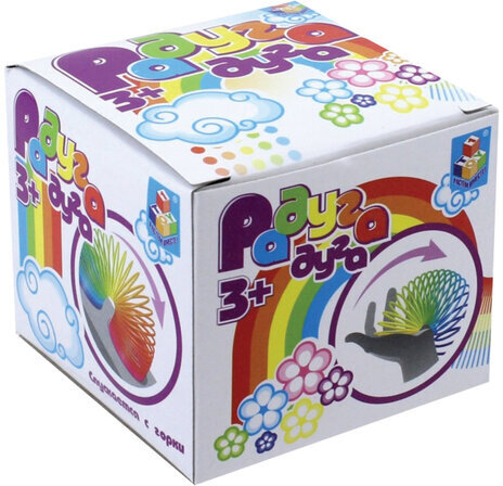 Пружинка "Радуга-дуга единорог", диаметр 6,3х6,5 см, 1TOY, Т16367, Т53103
