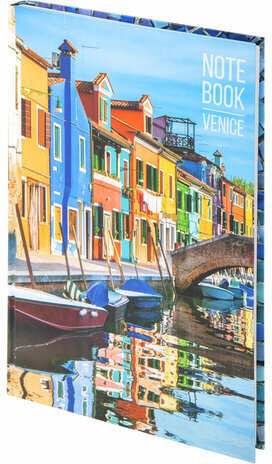 Блокнот БОЛЬШОЙ ФОРМАТ (215х295 мм) А4, 80 л., твердый, клетка, STAFF, &quot;Венеция&quot;, 111597