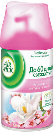Сменный баллон 250 мл, AIRWICK &quot;Магнолия и вишня&quot;, для автоматических освежителей, универсальный, 224396