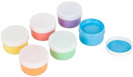 Краски пальчиковые для малышей от 1 года, пастельные цвета, 6 по 60 мл, ЮНЛАНДИЯ, 192569